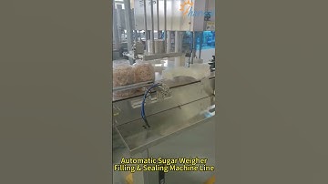 Sugar Packaging Line - Automatic Weighing Filling Sealing Machine for Granules #shorts #packingline