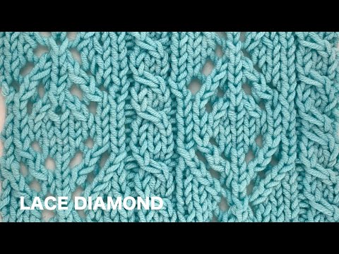 Lace Diamond | Knitting Stitch Patterns
