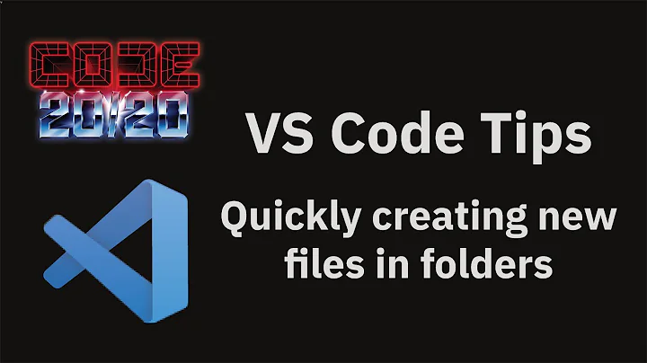 VS code tips — Create a new file inside a folder