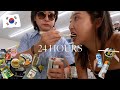 24 hrs eating ONLY at Korean convenience food (SO CHEAP!)