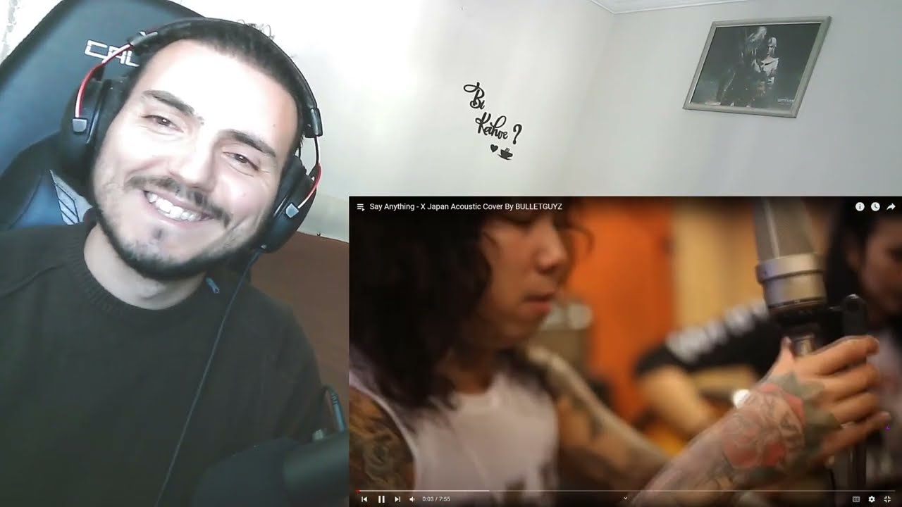 Say Anything - X Japan Acoustic Cover By BULLETGUYZ Reaction
