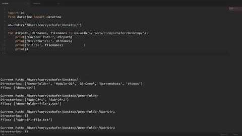 Python Scripting Tutorial OS Module Use Underlying Operating System Functionality