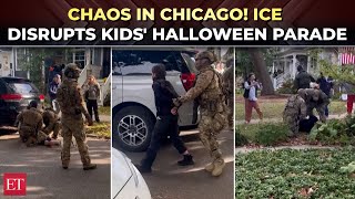 US immigration crackdown | Chaos as ICE disrupts Chicago children's Halloween parade, makes arrests