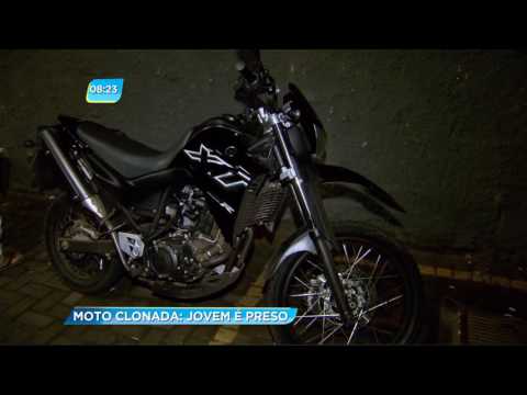 GA - Moto clonada: Jovem é preso - 14-12-2016