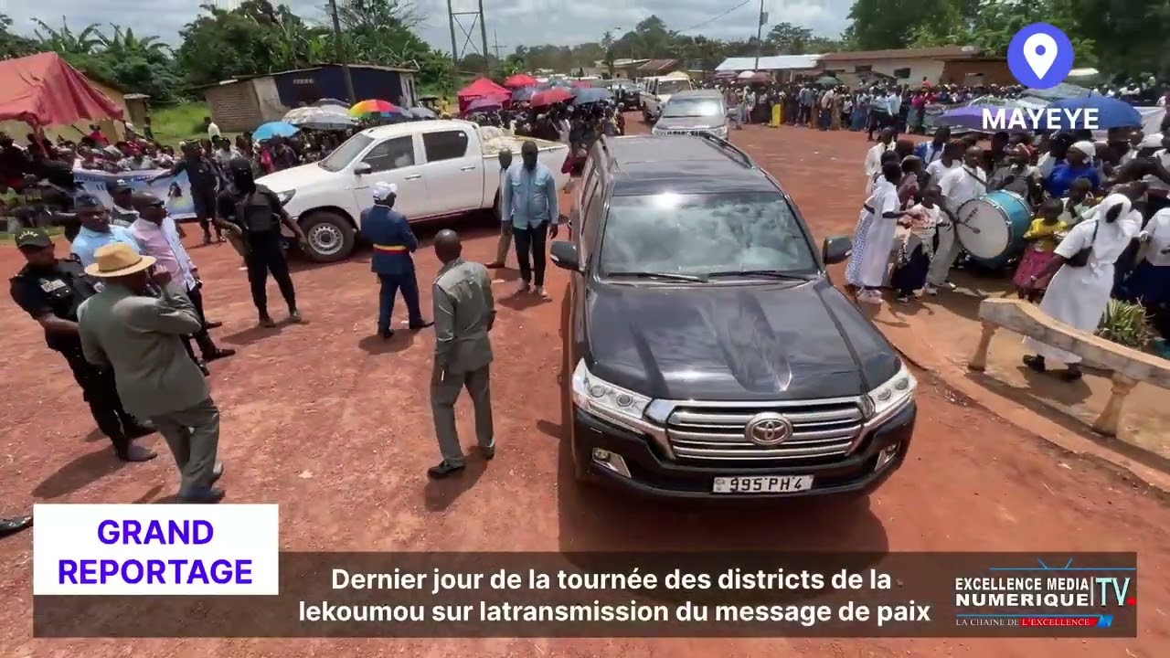 Dernier jour de la tournée des districts de la lekoumou sur la transmission du message de paix 