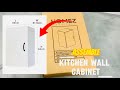 How to Assemble Kitchen Wall Cabinet at HOME | 1 Door Hanging Wall Cabinet Installation