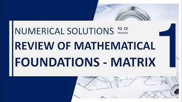 Advanced Engineering Mathematics - Chapter 1: Matrix