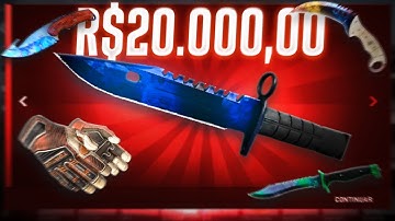 DEPOSITEI 20 MIL REAIS NO CSGO 🤑 ( REI DO PROFIT )
