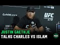 Justin Gaethje: "I'm 100% confident Islam Makhachev will NOT dominate Charles Oliveira"