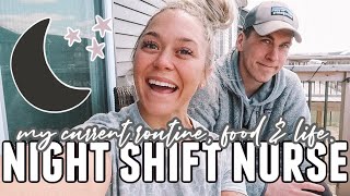 NIGHT SHIFT NURSING: CURRENT ROUTINE, FOOD, LIFE + MORE! | Holley Gabrielle