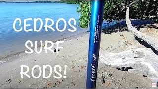 okuma cedros surf csx rod ton carbon Cedros Surf Rods w/Blue &