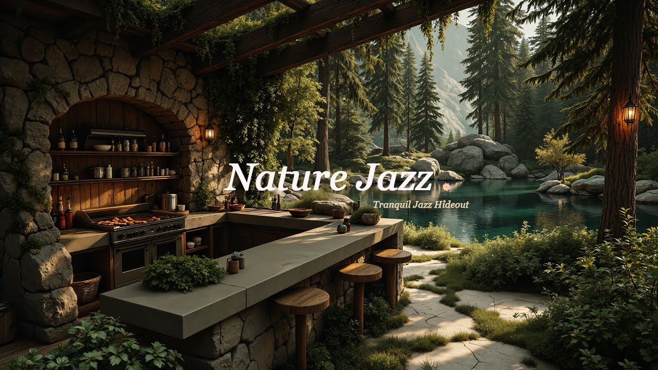 Уединенное Место Для Джазовых Вечеринок На Природе | Глубокий, Плавный Джазовый Поток Для Концент...