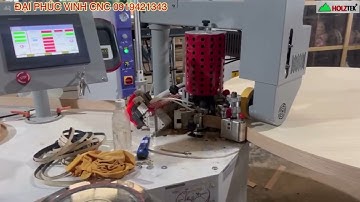 Máy dán cạnh bàn tròn tự động Holztek