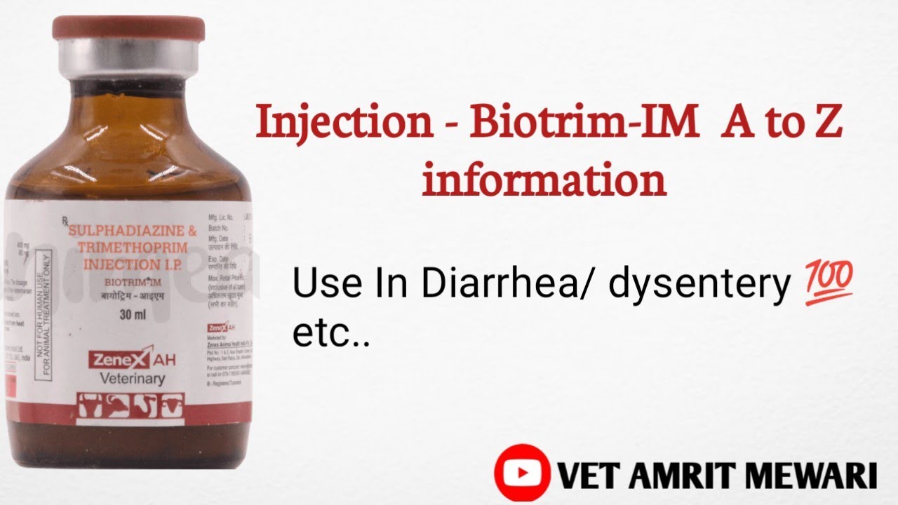Injection BiotrimIM uses in hindi / Veterinary injection Sulphadiazine