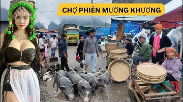 THÂM NHẬP VÀO CHỢ PHIÊN MƯỜNG KHƯƠNG ,GIÁP BIÊN GIỚI ,CHỢ BÁN TOÀN ĐỒ LẠ | ĐỜI SỐNG DÂN BẢN .