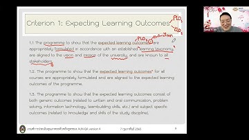 เกณฑ์ประกันคุณภาพการศึกษา ระดับหลักสูตร AUN QA  Part2