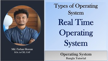 Real Time Operating System | Types of operating system | Bangla Tutorial