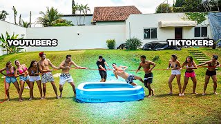 ESSE CABO DE GUERRA COM OS TIKTOKERS QUASE DEU RUIM!! ( TIKTOKERS VS YOUTUBERS ) [ REZENDE EVIL ]