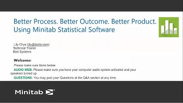 Better Process  Better Outcome  Better Product  Using Minitab Statistical Software