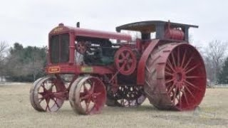 FAIRBANKS MORSE Big OLD Tractors and Engines COLD STARTING UP