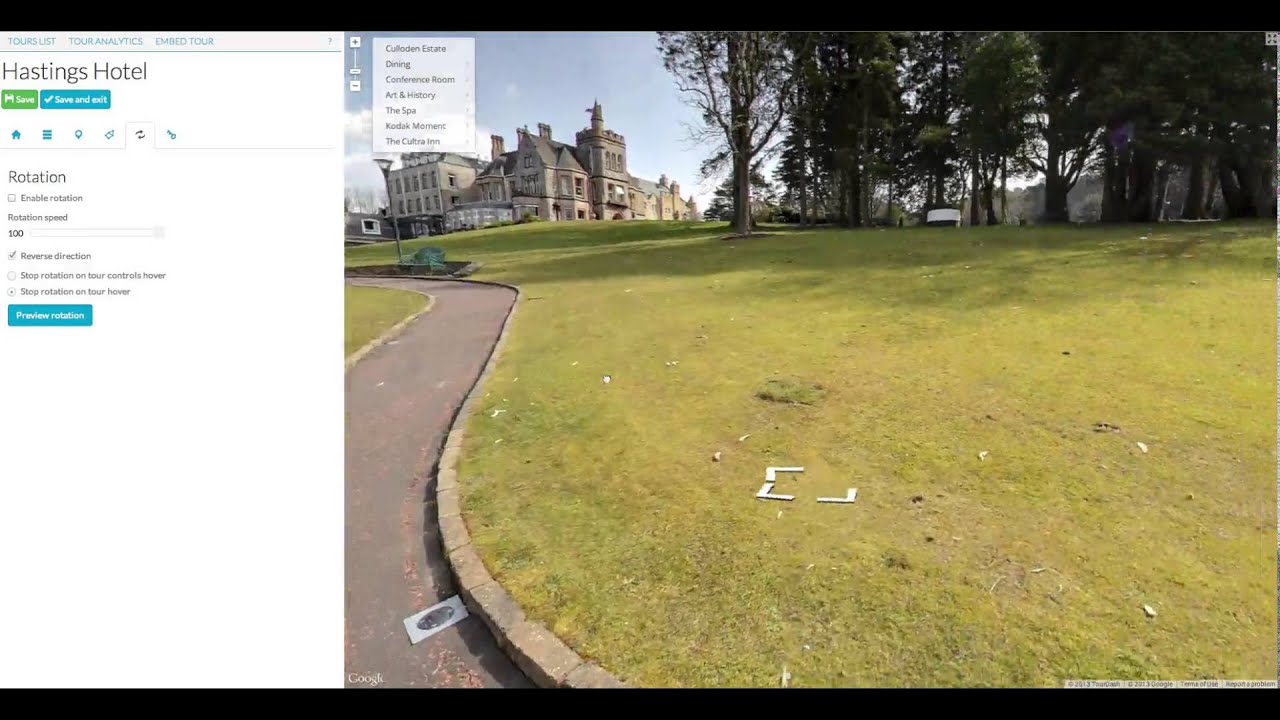TourDash Tutorial: Rotation