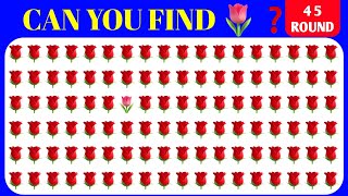 FIND THE ODD EMOJIS 😄🌷 | HARD EDITION (45 Rounds) | HOW GOOD ARE YOUR 👀?