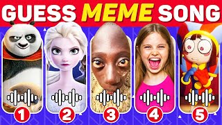 GUESS MEME & WHO'S SINGING Salish Matter, Tenge Tenge, MrBeast, Elsa, Panda, Lay Lay, King Ferran