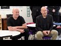 Tennis great Andre Agassi talks with kindergarteners at Modesto school he help build