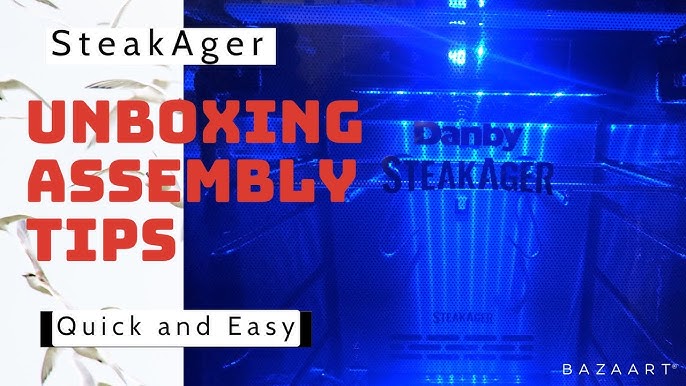  SteakAger PRO 40 Home Beef Dry Aging Refrigerator, Enjoy Dry-Aged  Steak Perfection at Home, Black and Stainless Steel with 40Lbs Capacity :  Home & Kitchen