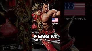 Feng Wei English Dub Mod Voice Comparison#englishdub #tekken8 #feng #fengwei