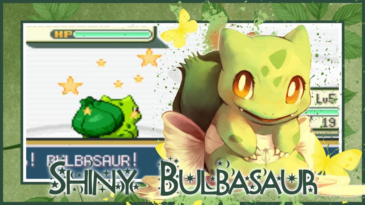 SHINY BULBASAUR has appeared in Fire Red!!! ((TID: 33699)) 