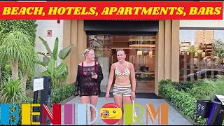 Benidorm's BUZZING Street!☀️🇪🇸 PORT BENIDORM to LEVANTE APARTMENTS + Plaza & Triangle, Hotel Rialto! Update