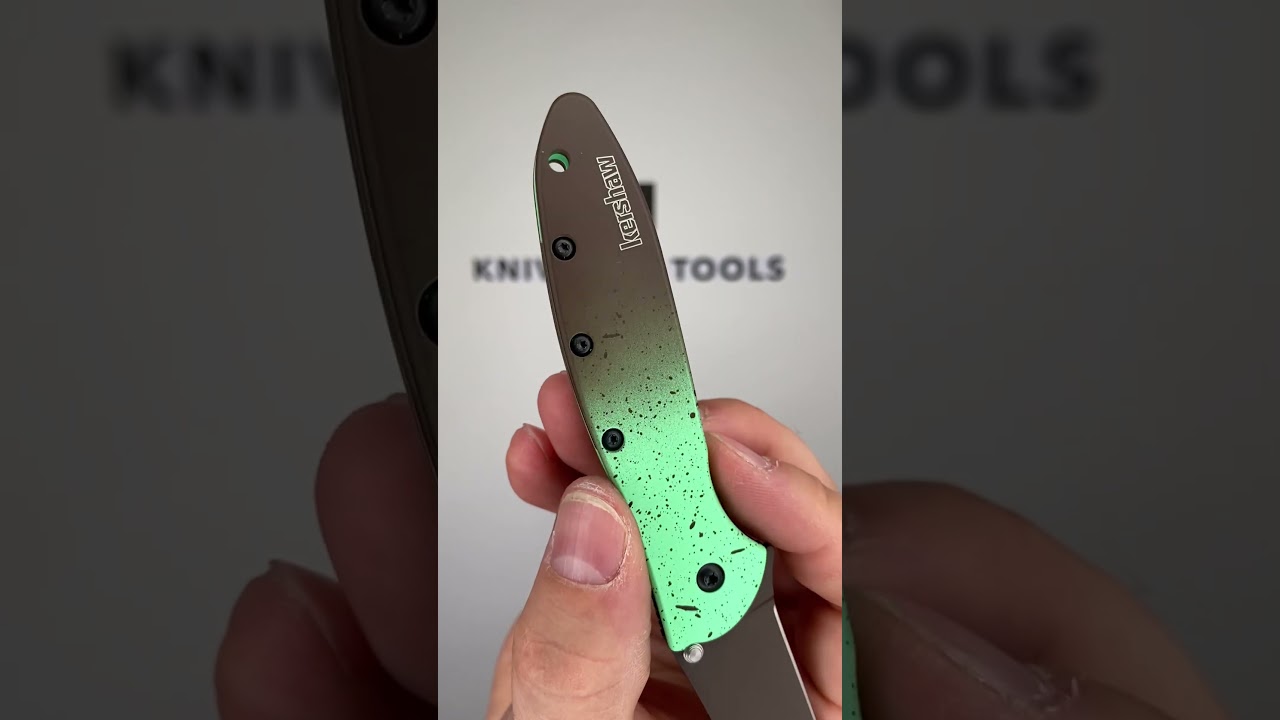 Kershaw Leek Mint Chocolate Chip 1660MINT Brown Cerakote CPM