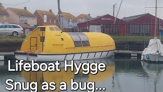 Lifeboat conversion Ep. 102:  Sorting out more storage and cladding another bulkhead in the snug.