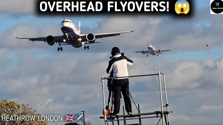 BA's overhead flyover before arrival! 😲 British Airways 🇬🇧✈️#heathrowairport #london #aviation