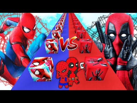 ÖRÜMCEK ADAM ŞANS BLOK VS DEADPOOL ŞANS BLOK - Minecraft