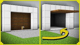 🦊How to make a garage door in MINECRAFT