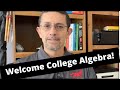 College Algebra Course Overview Quiz