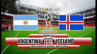 Argentina Vs Iceland ▪ Livestream World Cup 2018