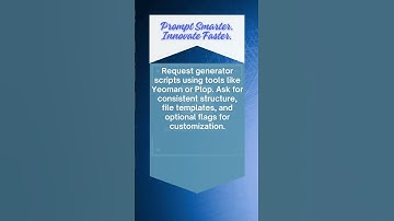 Ever considered prompting AI to generate CLI scaffolds that reduce onboarding time?