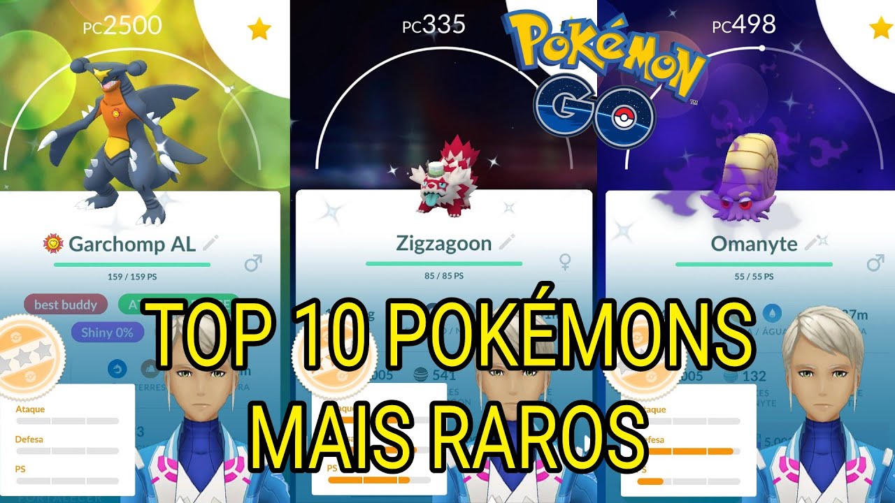 TOP 10 POKÉMONS SHINY MAIS RAROS DE 2021! [POKÉMON GO].#SHORT 