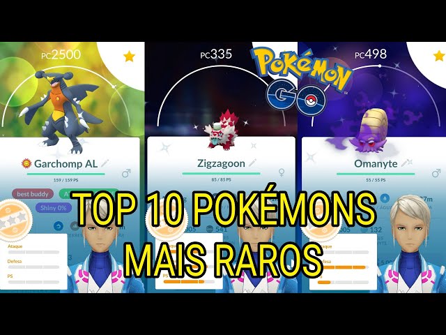 LISTA DOS SHINY MAIS RAROS DO TIGER DEZ/20 - Pokémon Go 