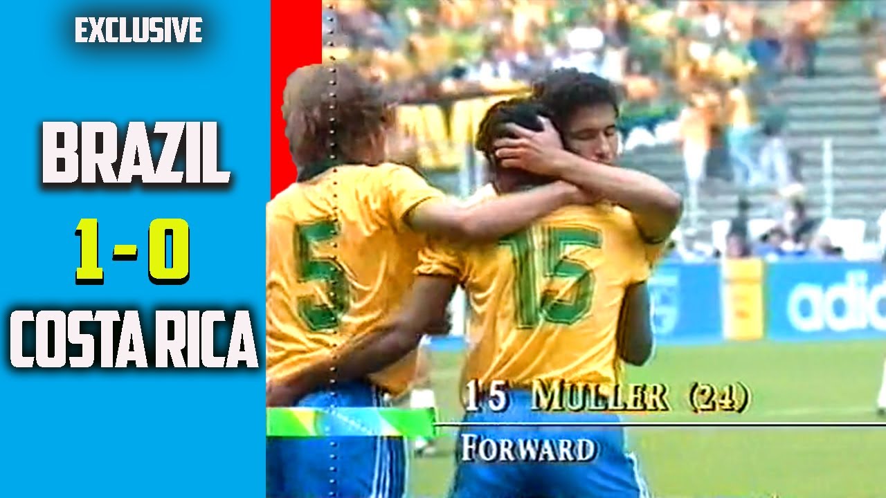 Brazil Vs Costa Rica 1 - 0 Group Stage World Cup 90 - Youtube