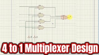 How to design 4 To 1 Multiplexer by Proteus Toutorial   04