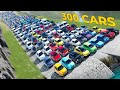 Downhill Race with 300 Cars in Beamng drive