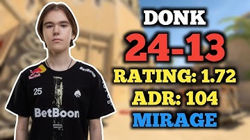 CS2 POV | DONK (24-13) FACEIT RANKED (MIRAGE) | SEM VOZ