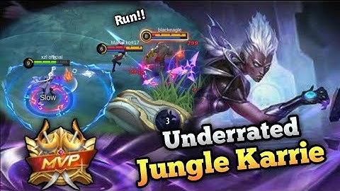 Karrie "The UNDERRATED JUNGLER" | Karrie Best Build 2022 | MLBB
