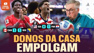 COPA DIA 2: CANADÁ MERECIA MAIS, EUA GOLEIAM E COLETIVAS DO BRASIL