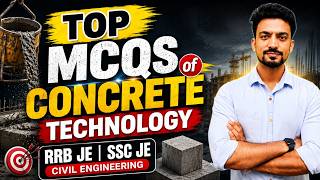 8.15 PM ⚡Rapid Fire MCQs of Concrete Technology | PYQs + Concepts | Civil Engineering