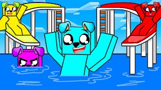 JAK ZBUDOWAĆ PARK WODNY w Minecraft 🌊🛝 screenshot 2